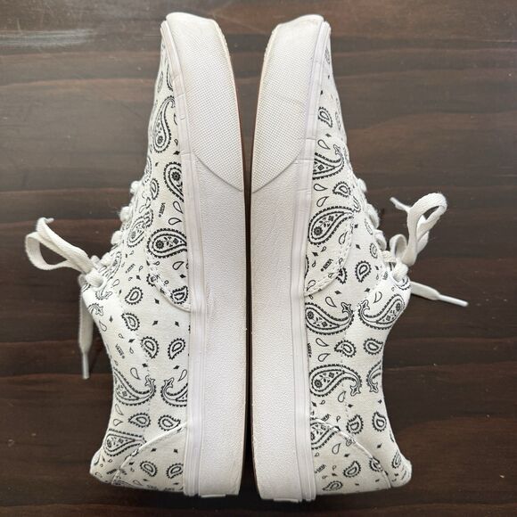 Size 8.5 - Vans ComfyCush Era Paisley - White Bold In Bandana Sneakers - Picture 6 of 9